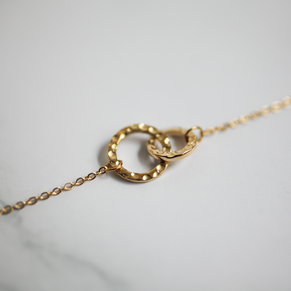 Linked circle bracelet 159 Gold