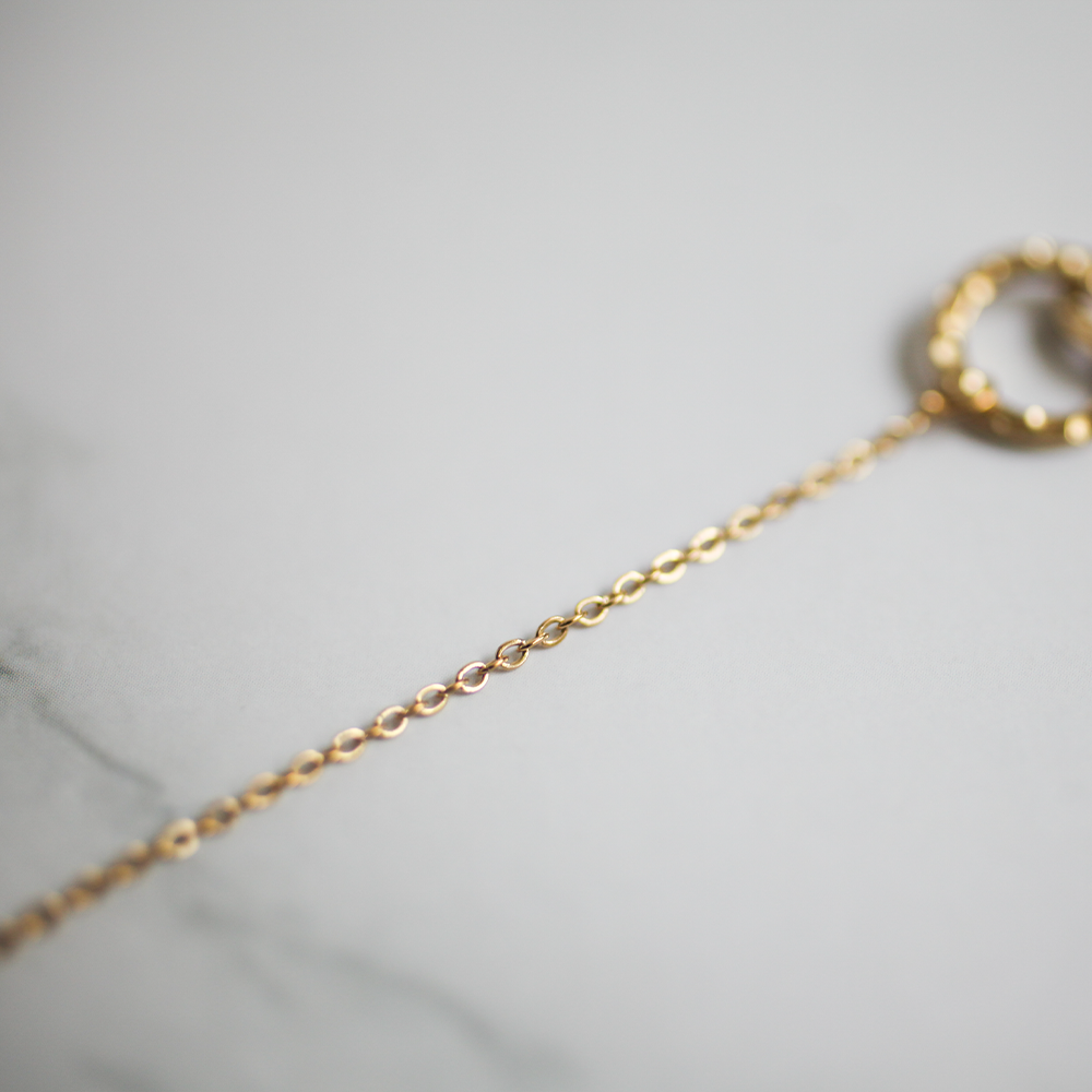 Linked circle bracelet 159 Gold