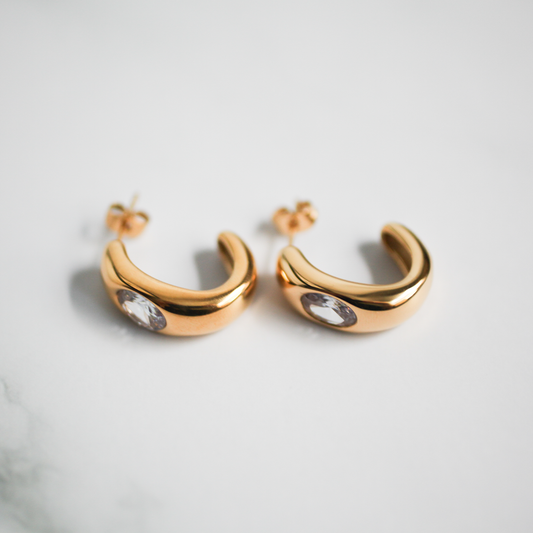 Glossy dome pierce 166 Gold