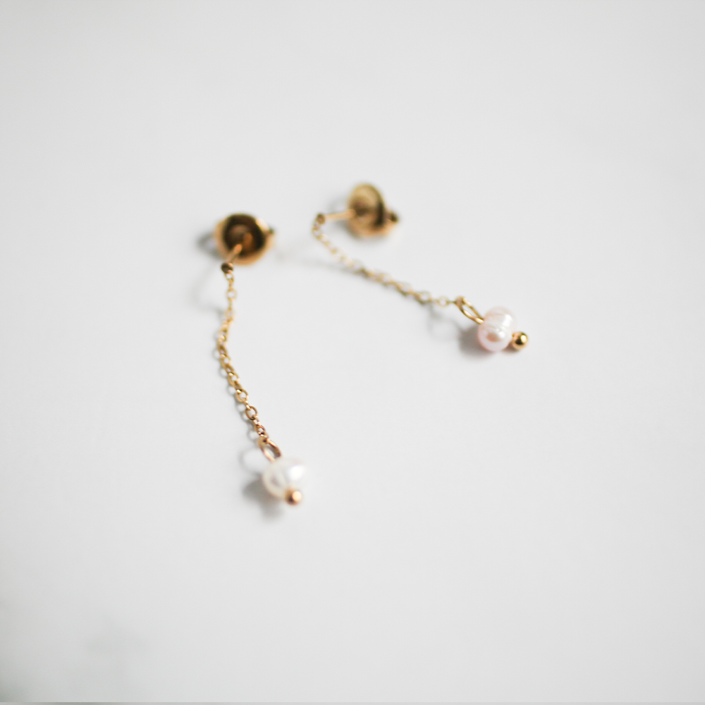 Drop pearl pierce 151 Gold