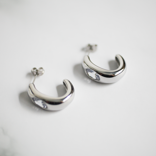 Glossy dome pierce 166 Silver