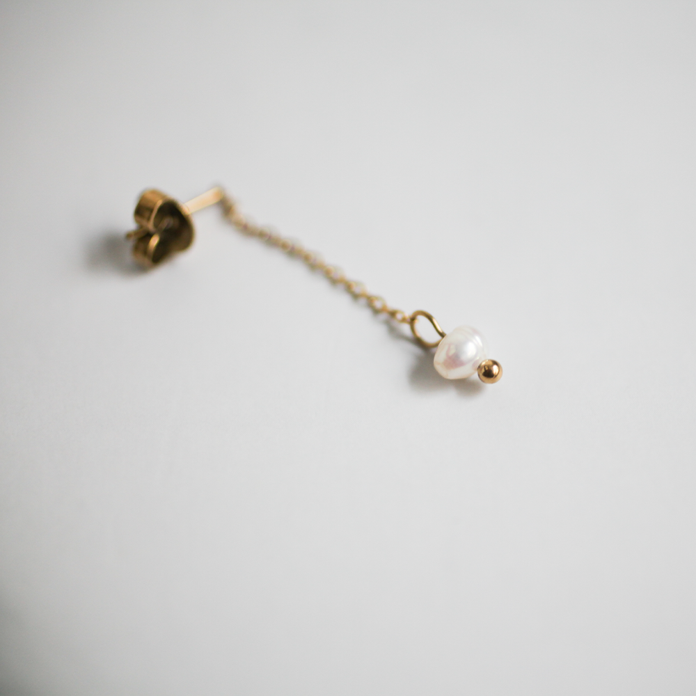 Drop pearl pierce 151 Gold