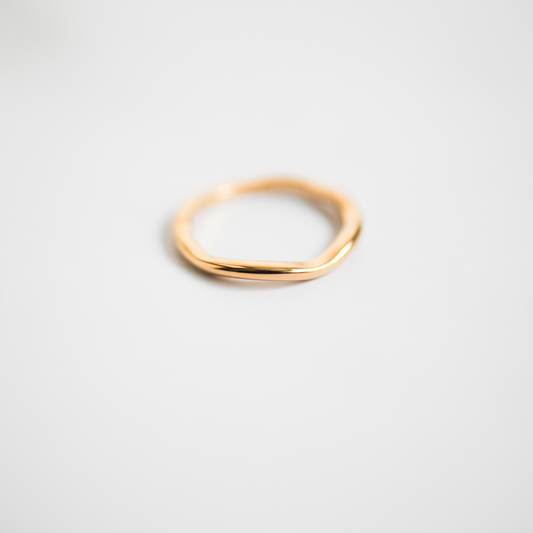 Wave ring 059 Gold