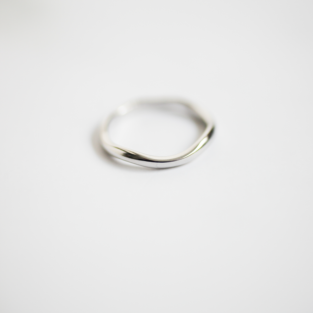 Wave ring 059 Silver