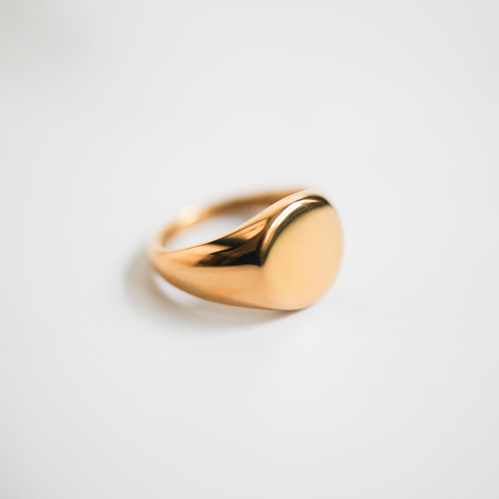 Blank signet ring 060 Gold