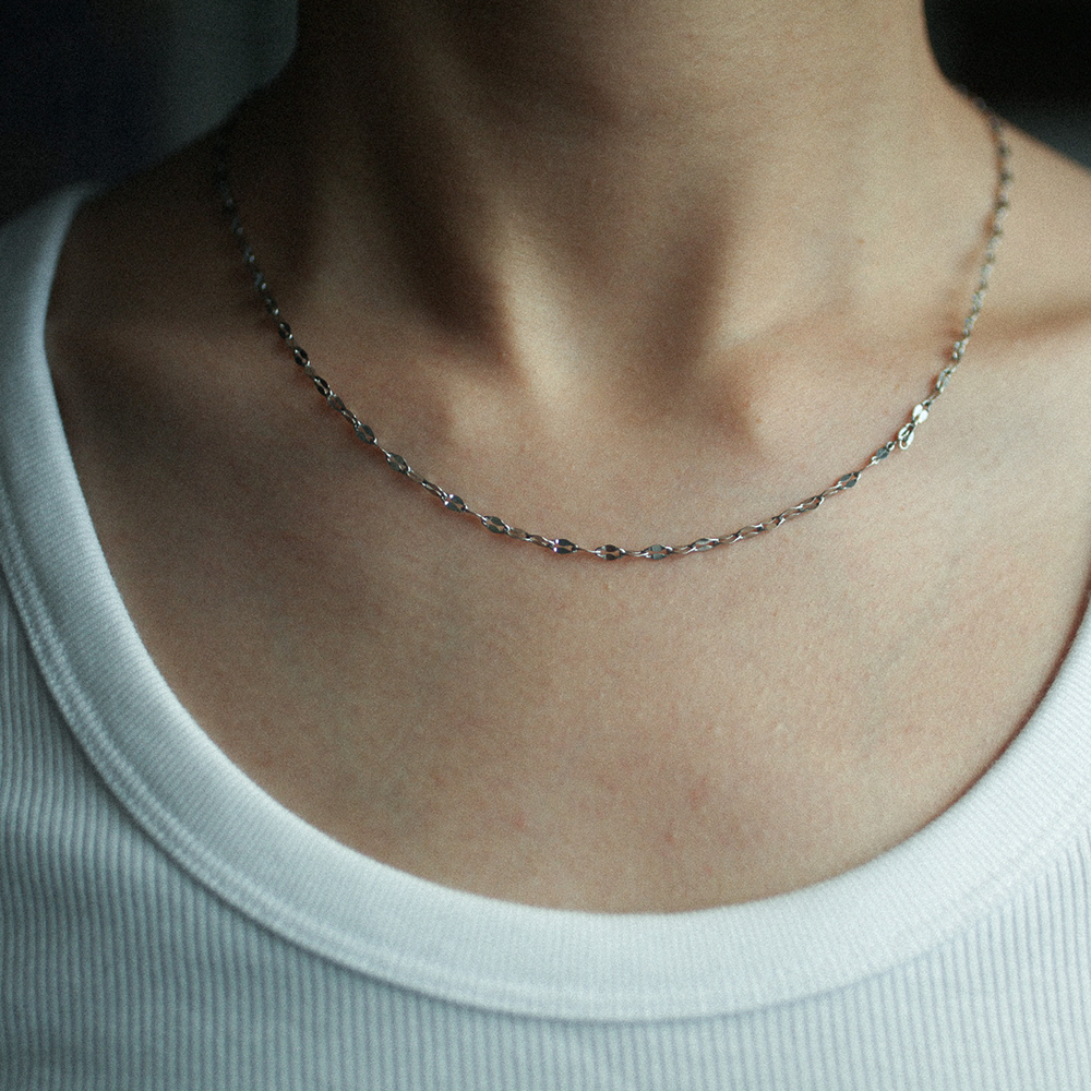 Gleam link necklace 217 Silver L