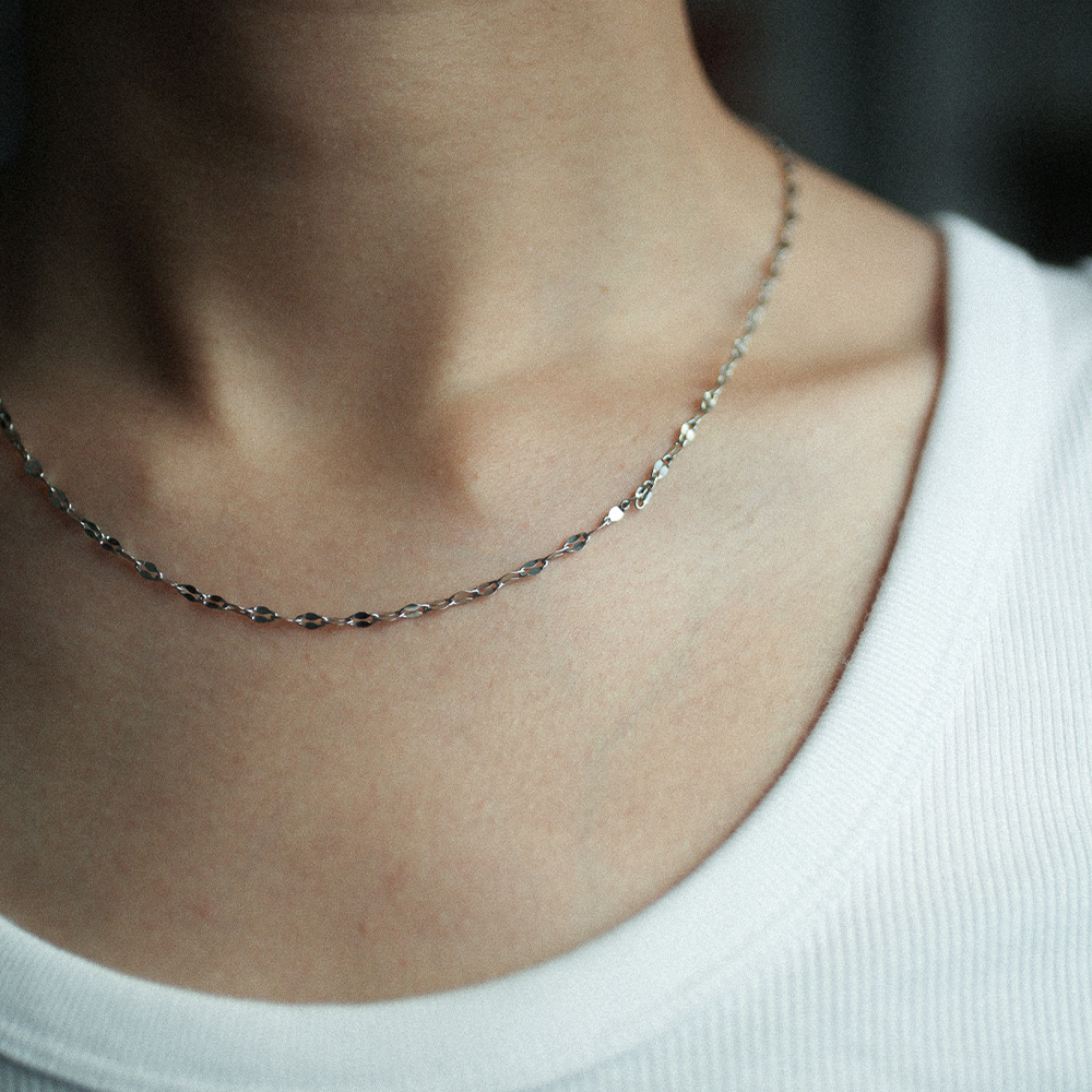 Gleam link necklace 217 Silver L