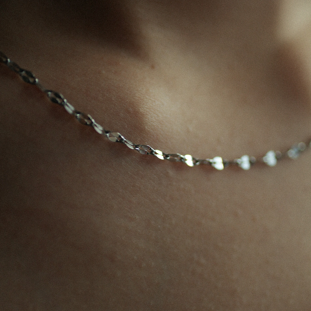 Gleam link necklace 217 Silver L