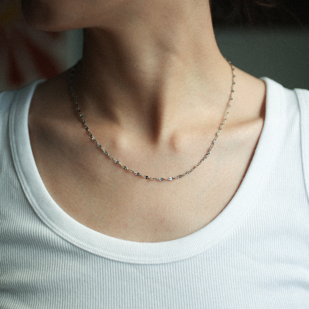 Gleam link necklace 217 Silver L