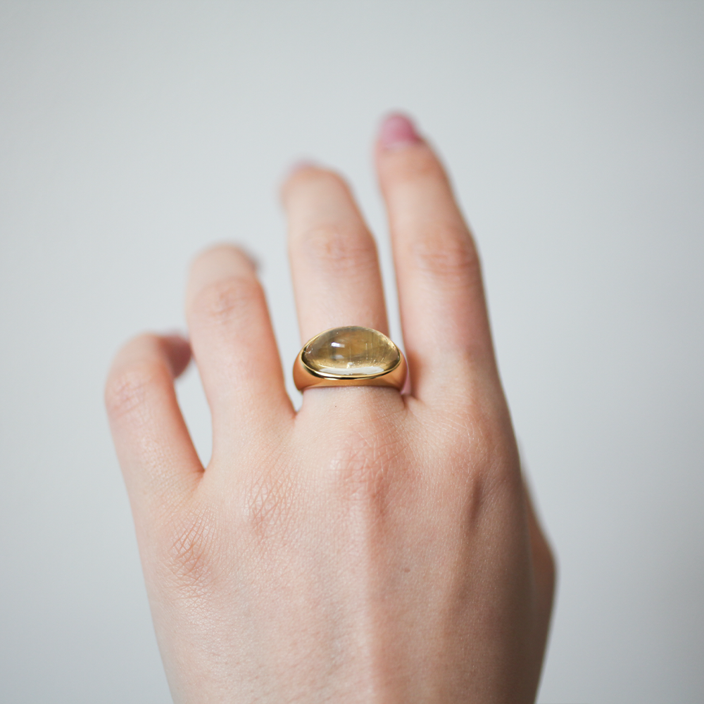 Clear resin ring 148 Gold