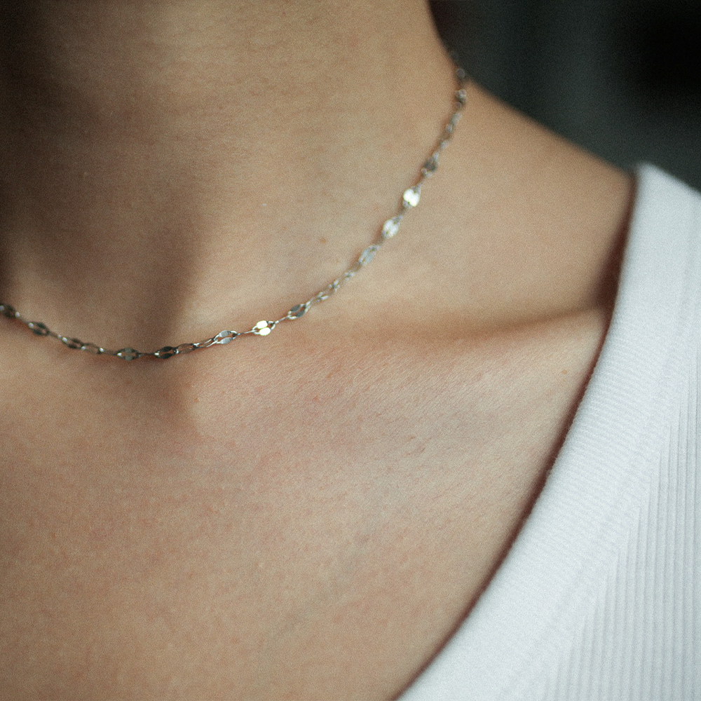 Gleam link necklace 217 Silver S