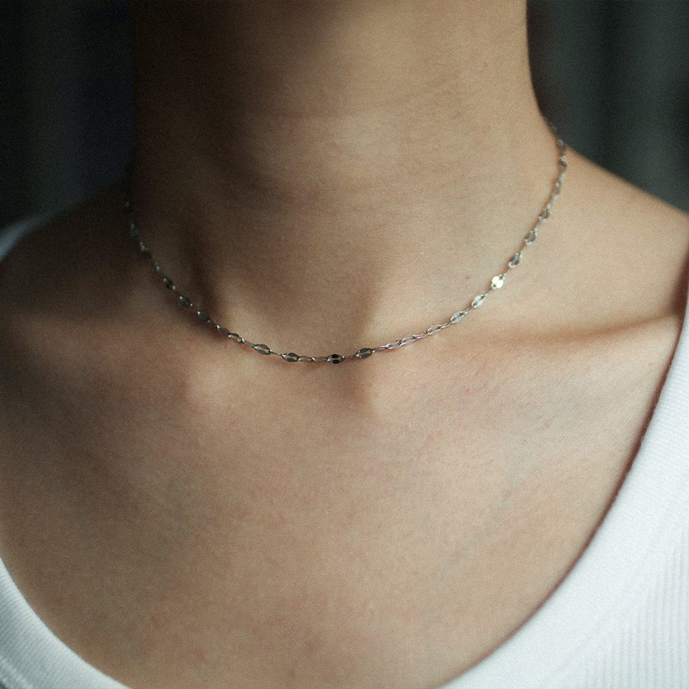 Gleam link necklace 217 Silver S