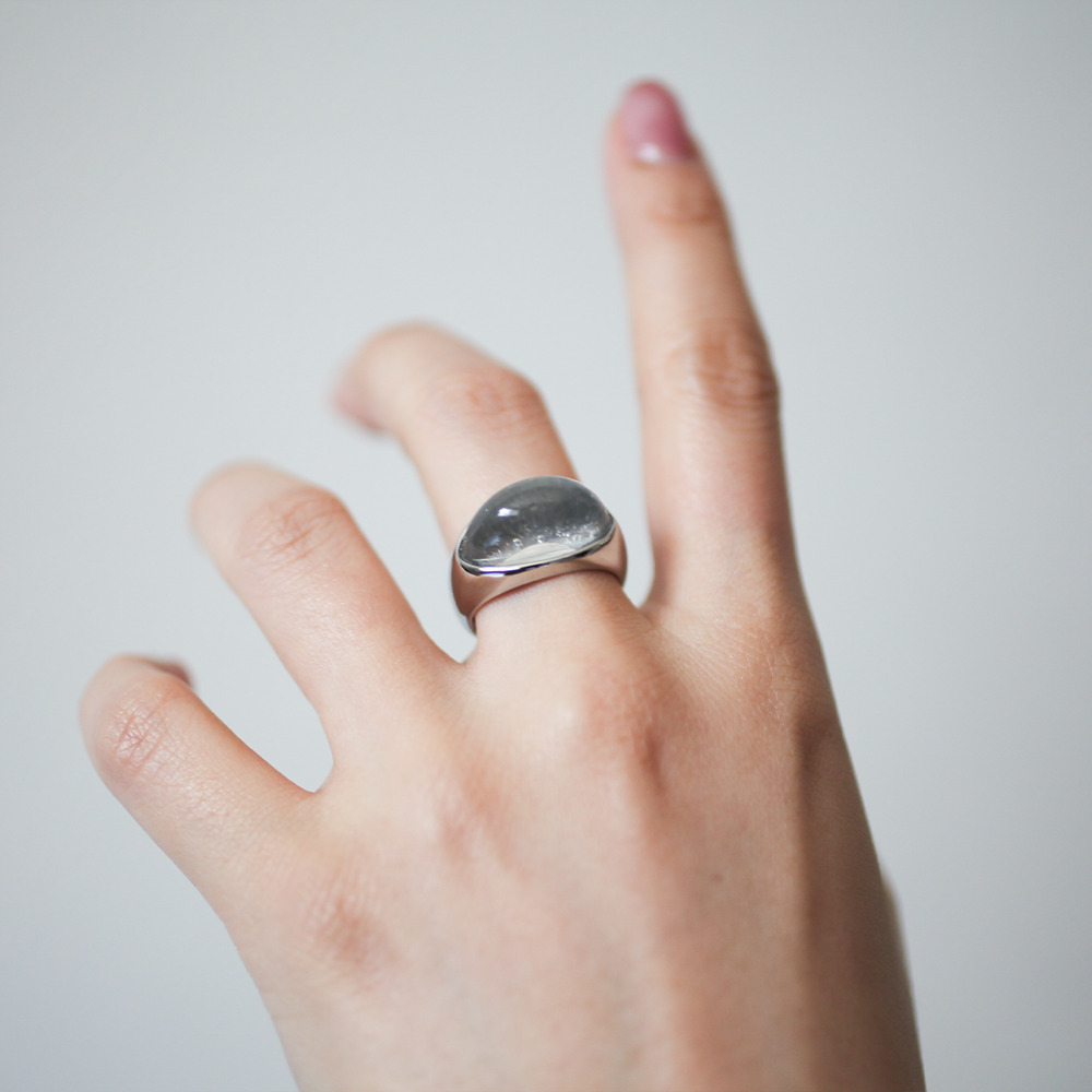 Clear resin ring 146 Silver