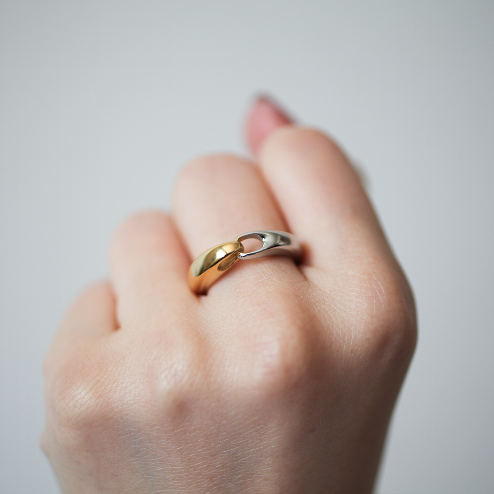 Combi joint ring 142 GoldSilver