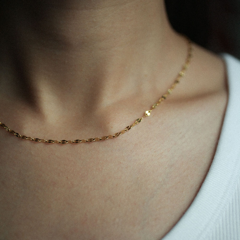 Gleam link necklace 217 Gold L