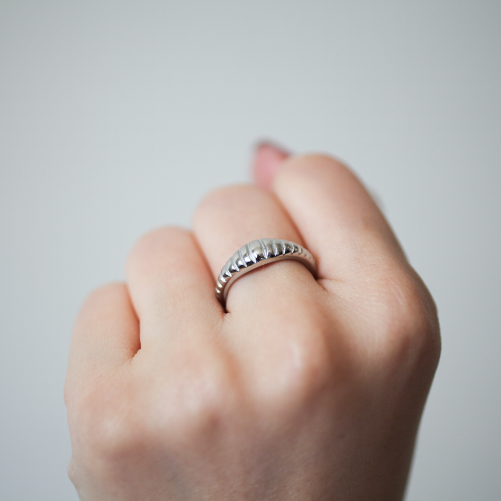 Ripple ring 062 Silver