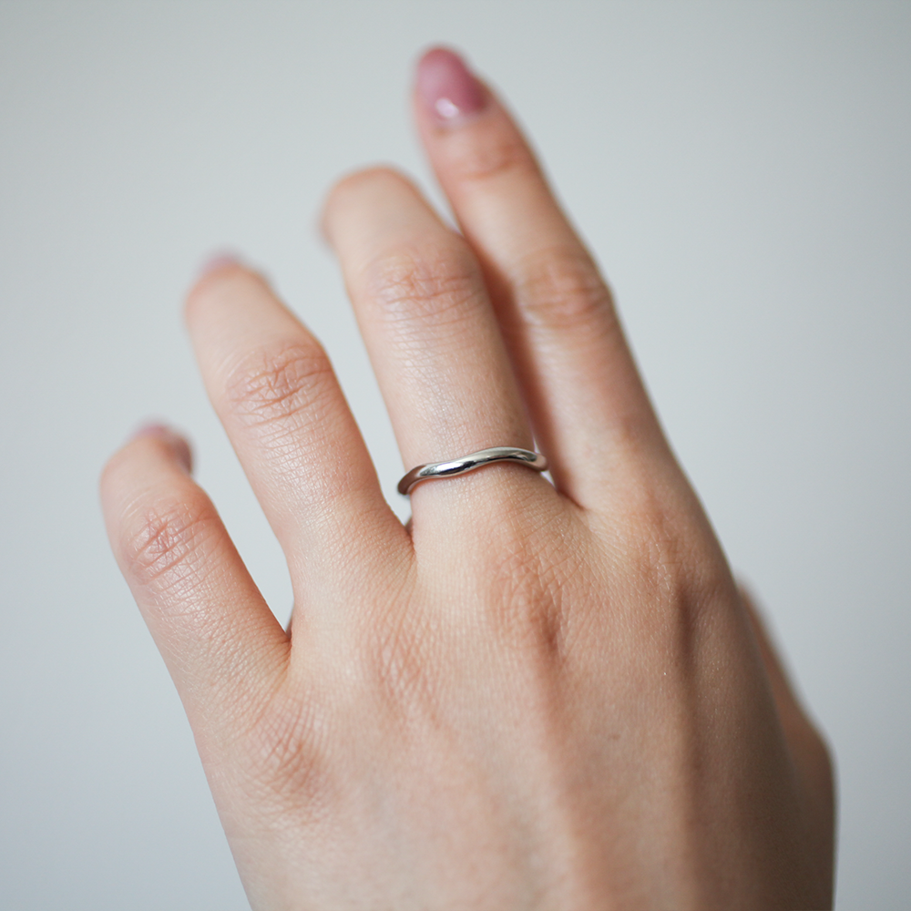 Wave ring 059 Silver