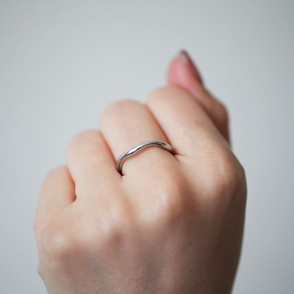 Wave ring 059 Silver