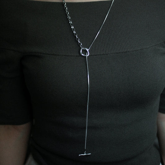 Regal drop necklace 190 Silver