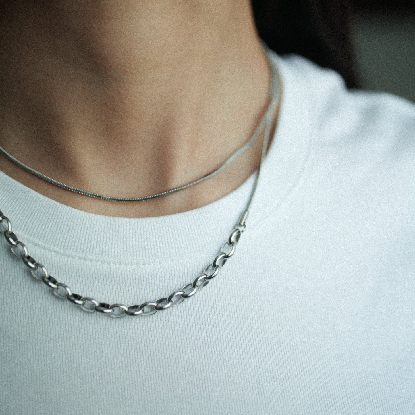 Regal drop necklace 190 Silver