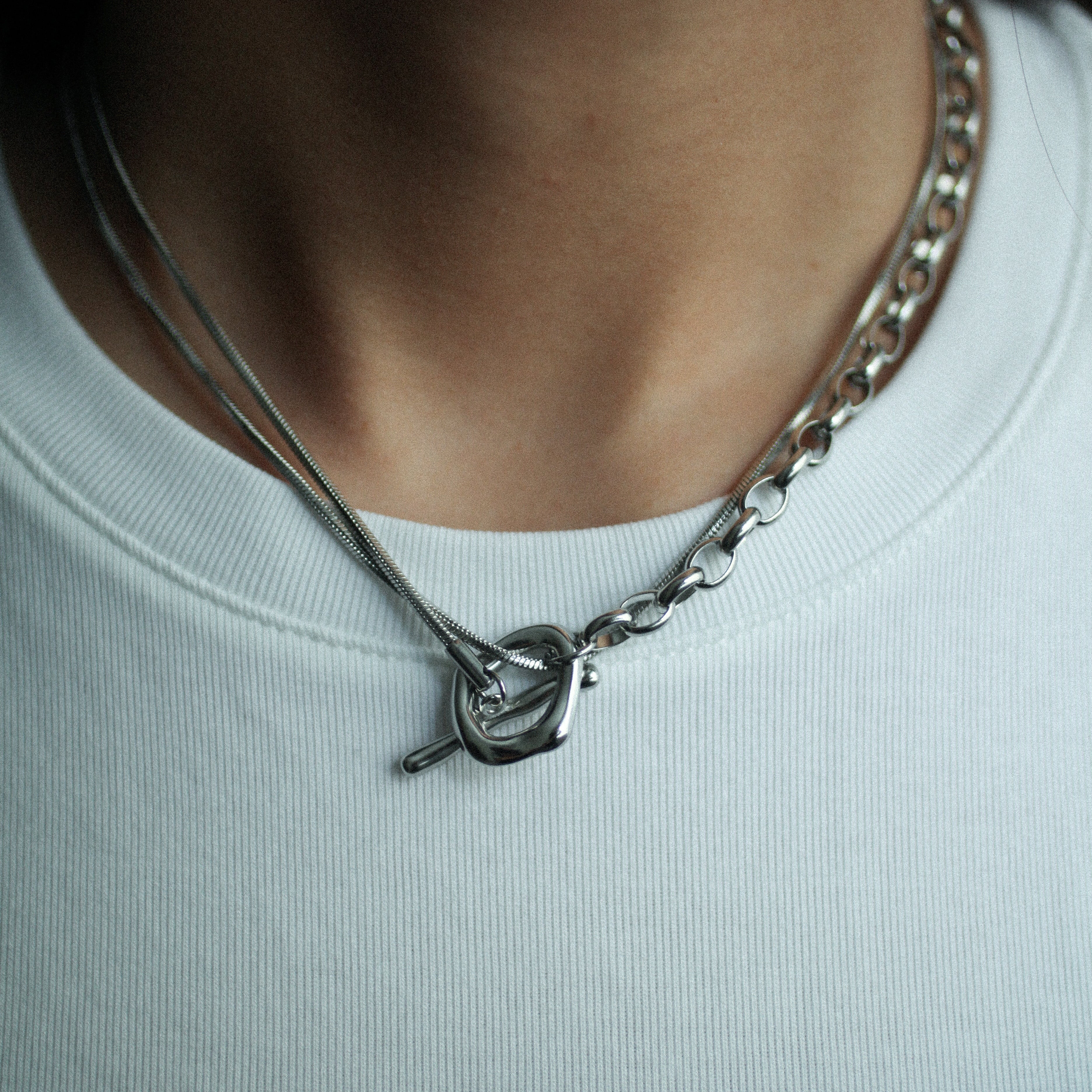 Regal drop necklace 190 Silver – Sai | Official online store