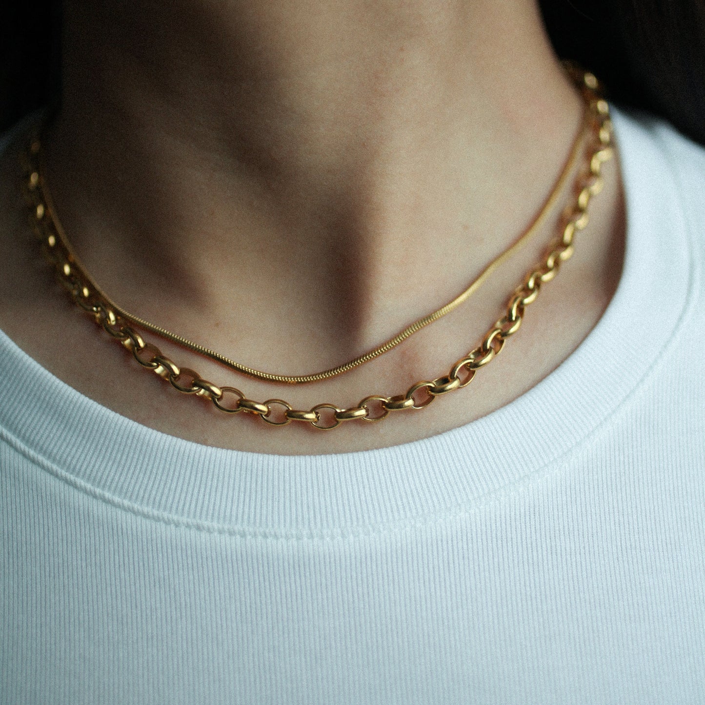 Regal drop necklace 190 Gold