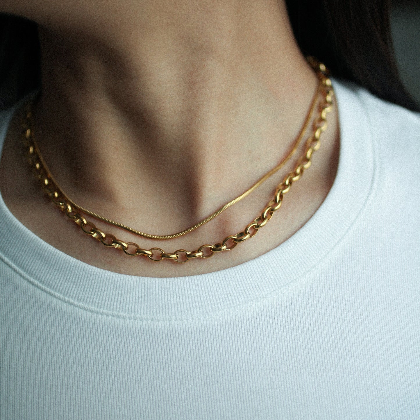 Regal drop necklace 190 Gold