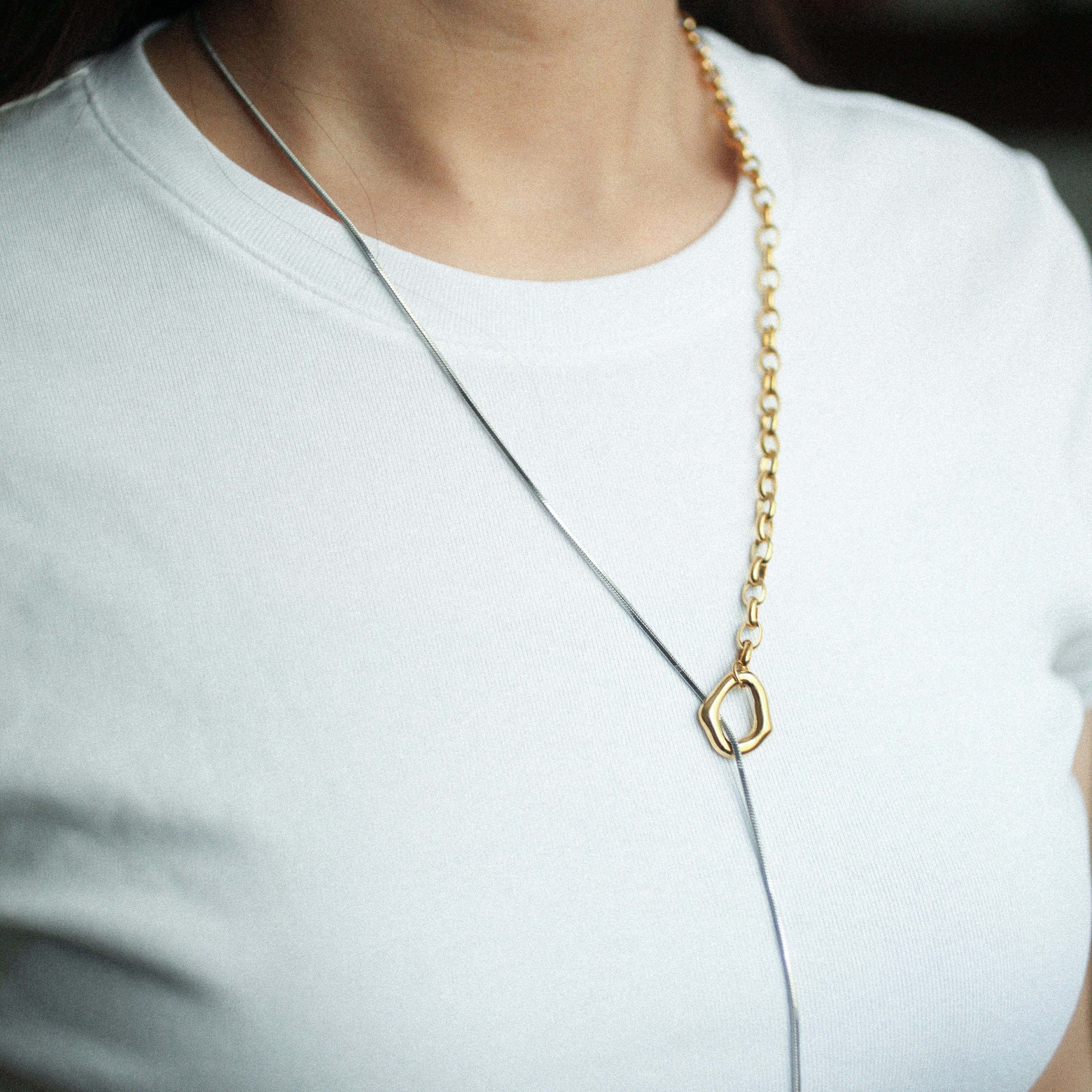 Regal drop necklace 190 Combi – Sai | Official online store