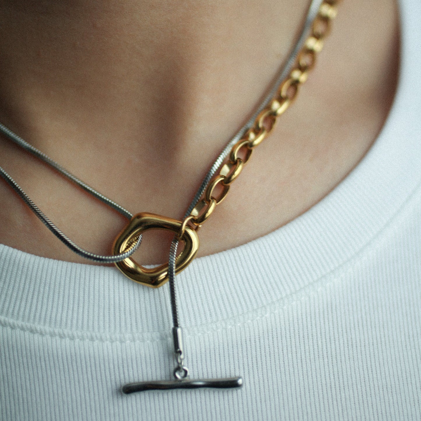 Regal drop necklace 190 Combi