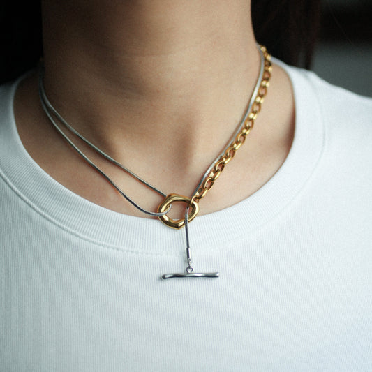 Regal drop necklace 190 Combi