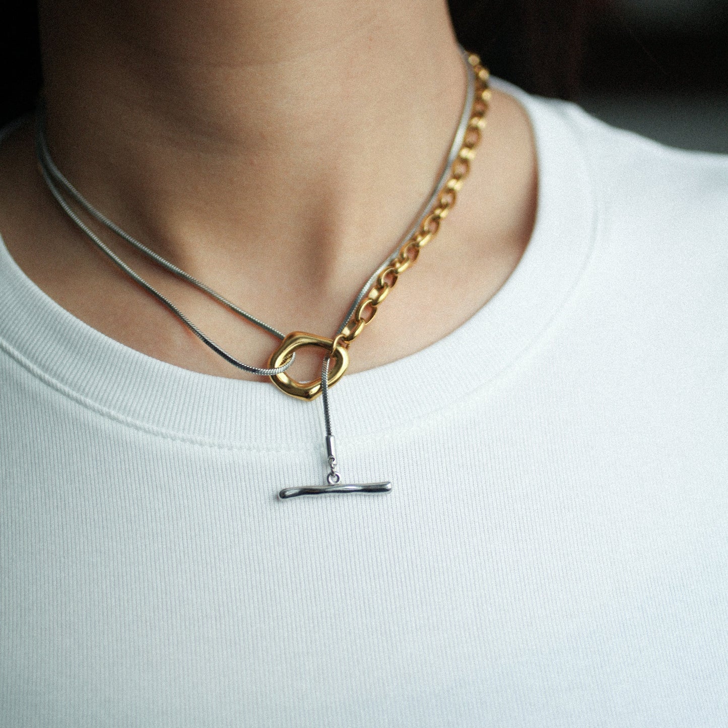 Regal drop necklace 190 Combi