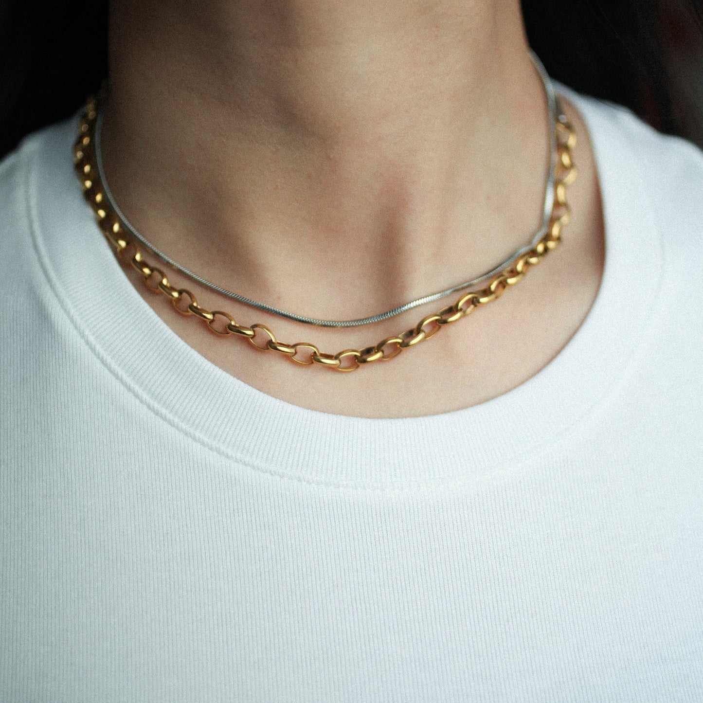 Regal drop necklace 190 Combi