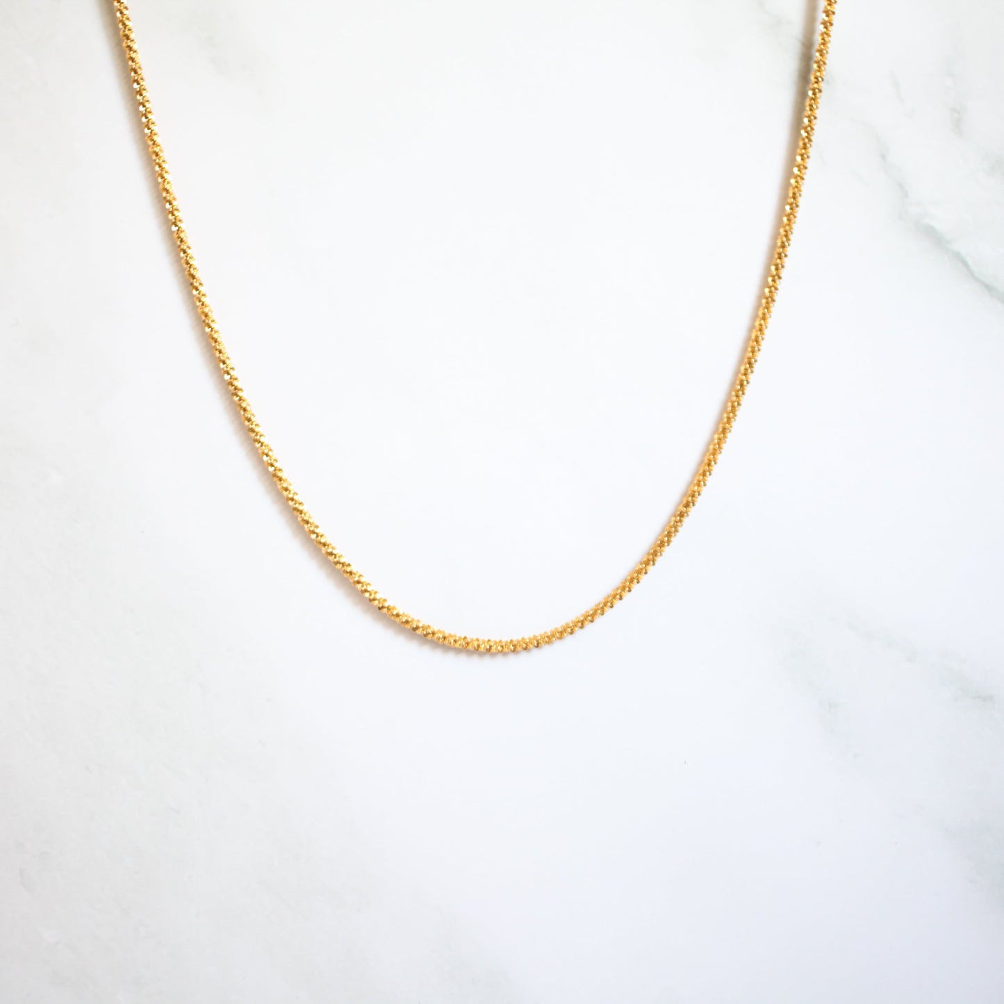 Twist texture necklace 115 Gold