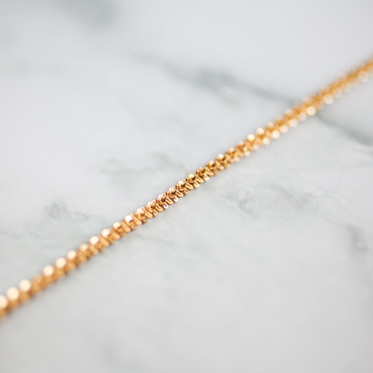 Twist texture necklace 115 Gold