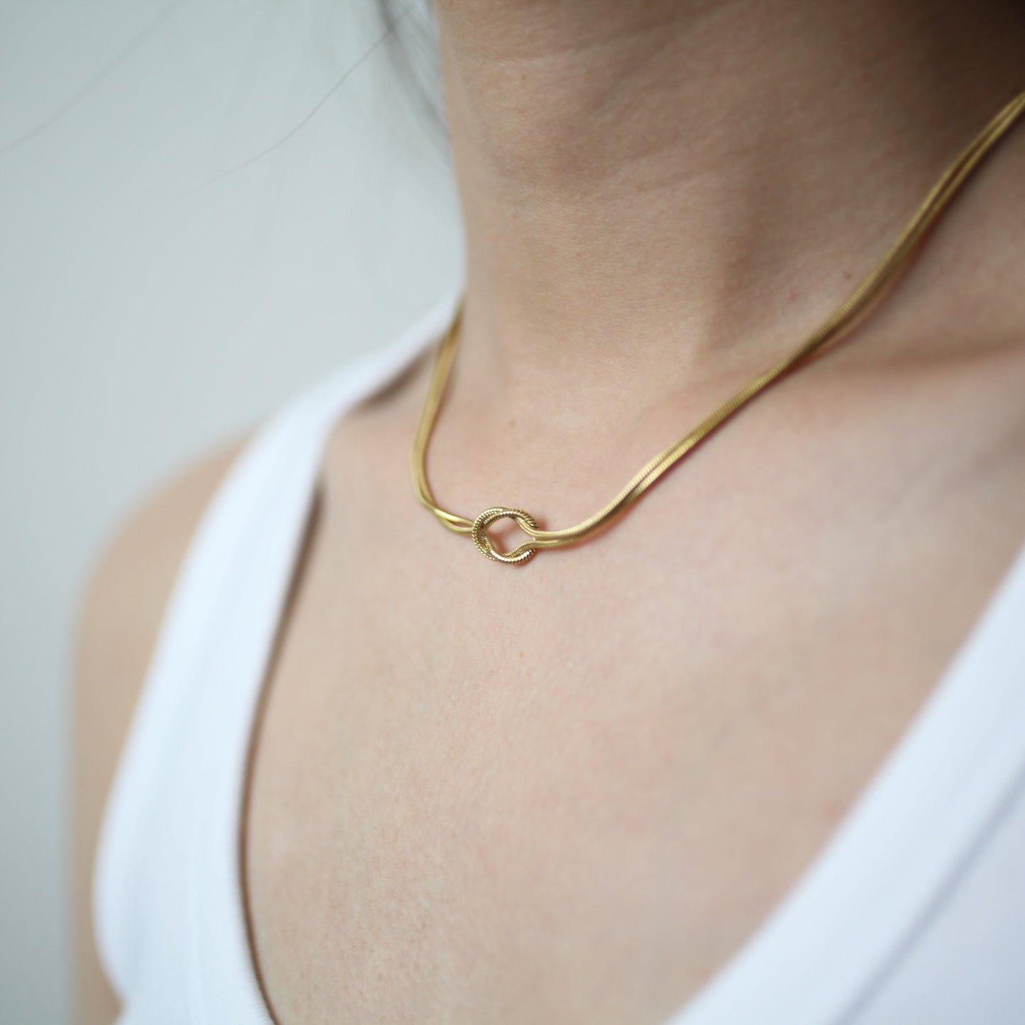 Knot necklace 052 Gold