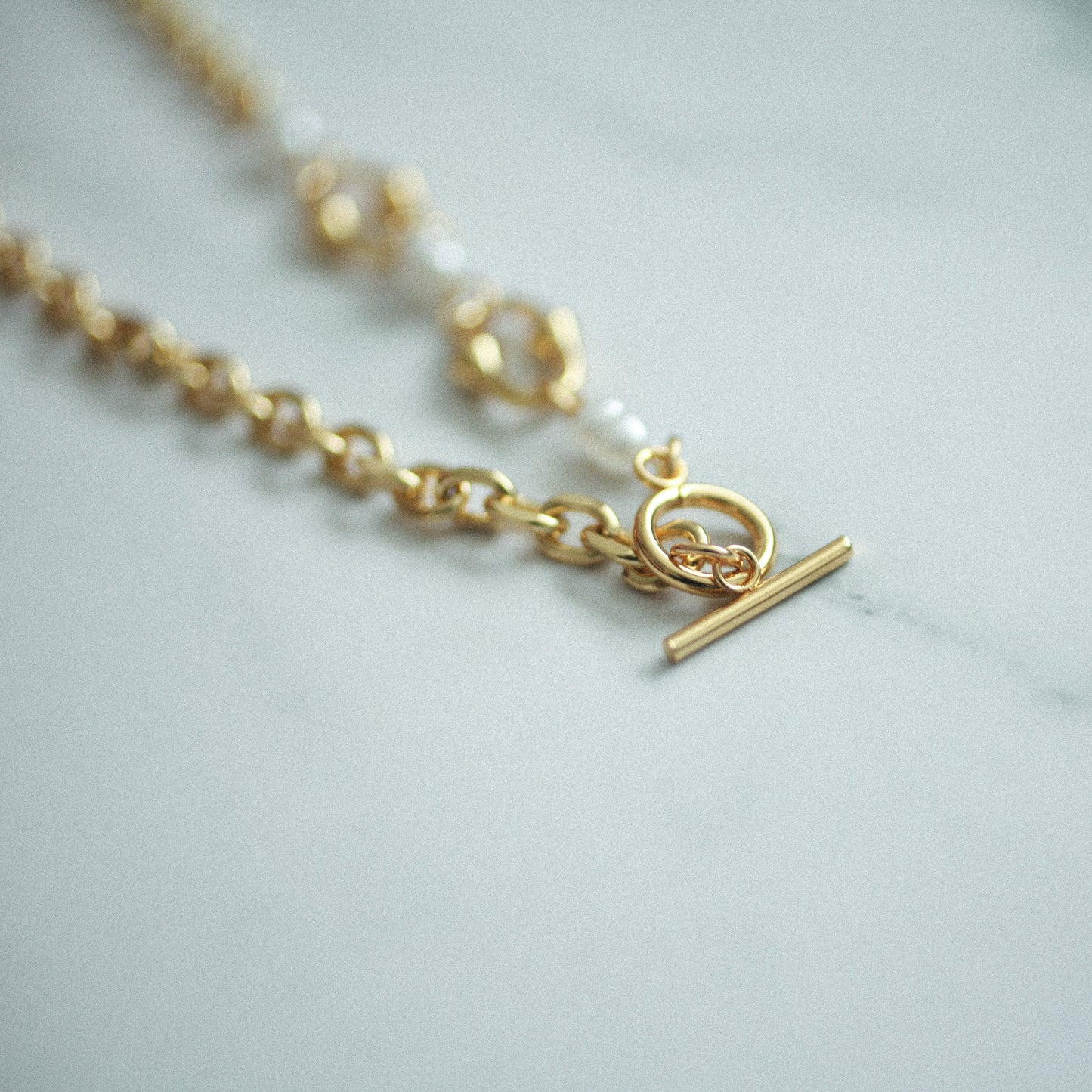 Lustre pearl necklace 191 Gold