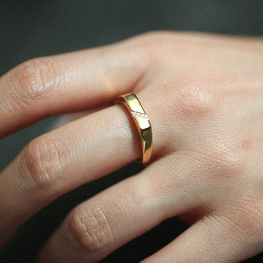 Split line ring 211 Gold