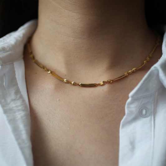 Twist chain necklace 034