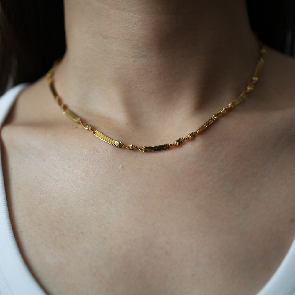 Twist chain necklace 034