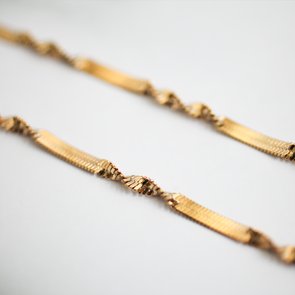 Twist chain necklace 034