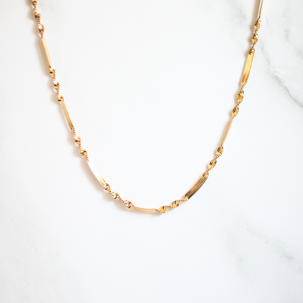 Twist chain necklace 034