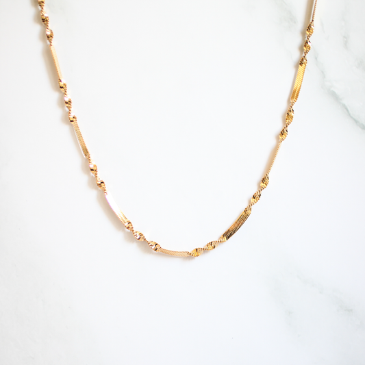 Twist chain necklace 034