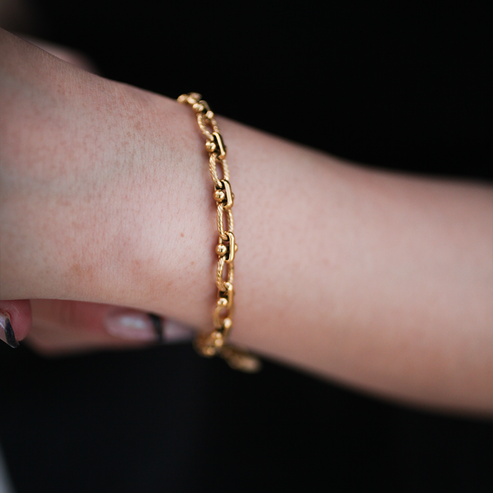 Twist chain bracelet 004
