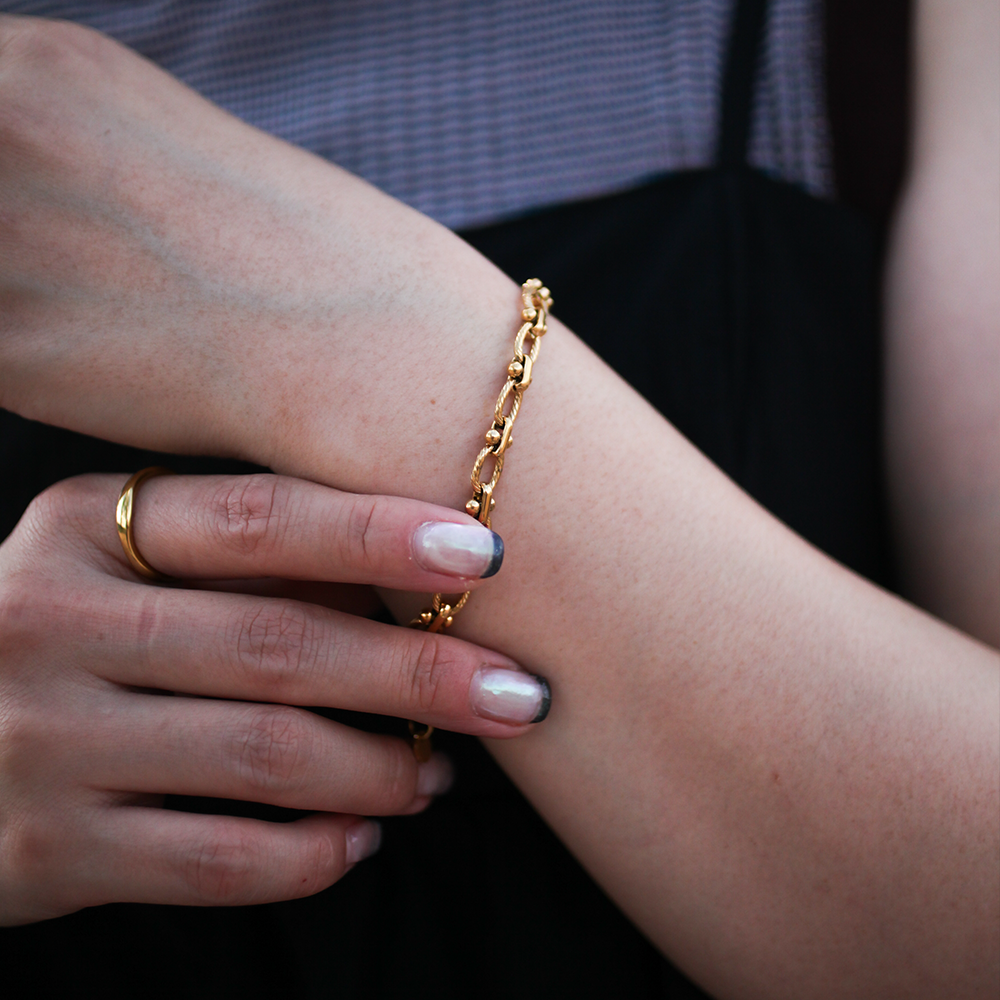 Twist chain bracelet 004