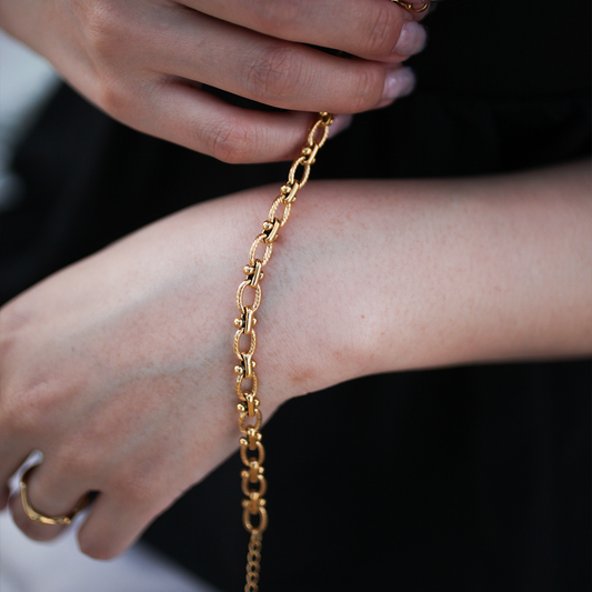 Twist chain bracelet 004