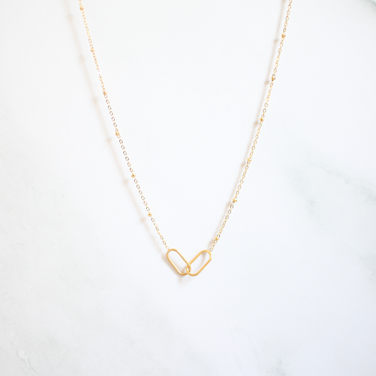 Link Necklace 033 Gold