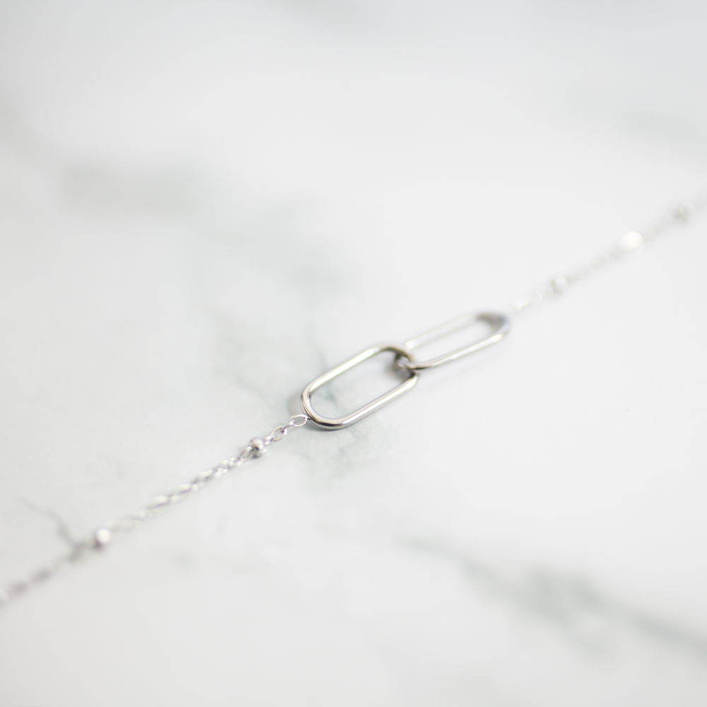 Link Necklace 033 Silver