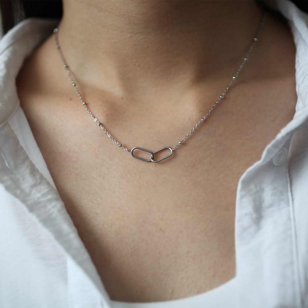 Link Necklace 033 Silver
