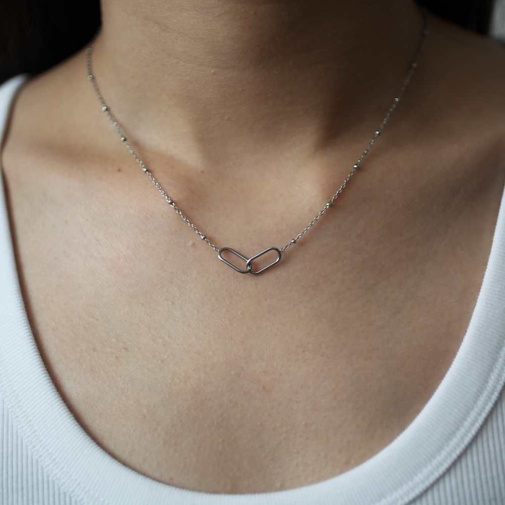 Link Necklace 033 Silver