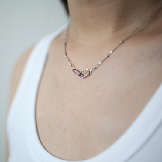 Link Necklace 033 Silver